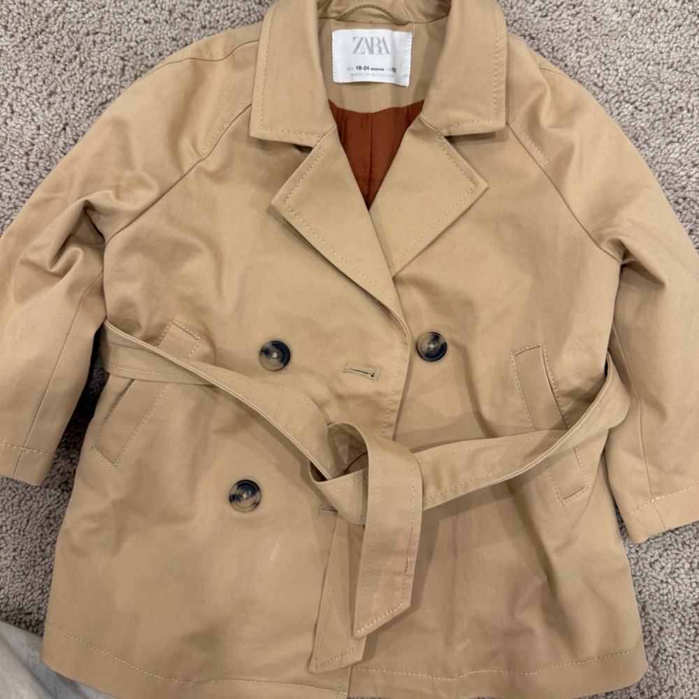 Zara Toddler Beige Trench Coat